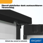 EXQUISIT Congelador vertical - EXQUISIT GS81-051C, 85 l, 845 mm, Gris Oscuro - Imagen 7