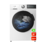 EVVO Lavadora carga frontal - EVVO Nova 11, 11 kg, 13 programas, Blanco