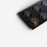 KLARSTEIN Placa de gas - KLARSTEIN Goldflame, 6 zonas, 90 cm, Negro - Imagen 8