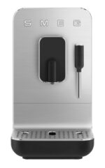 SMEG Cafetera superautomática - SMEG BCC12BLMEU, 19 bar, 1350 W, Negro, Gris