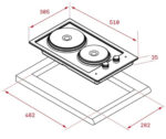 TEKA Placa modular - Teka EFX 30.1 2P, Eléctrica, 2 zonas, Zona grande 18 cm, 30 cm, Acero inoxidable - Imagen 2