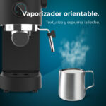 CECOTEC Cafetera express - CECOTEC Cafelizzia Fast Pro, 20 bar, 1350 W, 2 tazas, Multicolor - Imagen 5