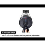 SAMSUNG Aspirador escoba - SAMSUNG VS20B75BCR5/WD, 550 W, Potencia de succión 200 AirWatt, Depósito 0,8 l, Autonomía 60 min, Negro, Cromo - Imagen 8