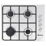 MEIRELES Placa de gas - MEIRELES MG 3641 X, 4 zonas, Gas ButanoGas Propano, 610 mm, Inox
