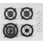 CORBERO Placa de gas - CORBERO CPCGY2314W, 4 Fuegos zonas, 600 mm, Blanco
