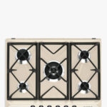 SMEG Placa de gas - SMEG 200676116, 5 zonas, Gas Natural, 685 mm, Gris