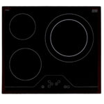NEW Placa de vitrocerámica - NEW-POL NWVT3Z, 3 zonas, 590 mm, Negro