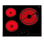 NEW Placa de vitrocerámica - NEW-POL NWVT3Z, 3 zonas, 590 mm, Negro - Imagen 2