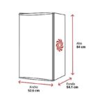 JOCEL Nevera pequeña - Jocel JF-118, 84 cm, 118 l, 3 estantes, Inox y negro