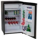 JOCEL Nevera pequeña - Jocel JF-118, 84 cm, 118 l, 3 estantes, Inox y negro - Imagen 3