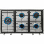 TEKA Placa de gas - TEKA EX 90.1 5G AI AL DR LEFT CI, 5 zonas, Gas Butano/Gas Natural, 860 mm, Acero Inoxidable