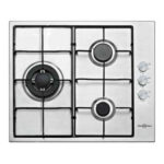 VITROKITCHEN Placa de gas - VITROKITCHEN EN630LIN, 3 zonas, 51 cm, Inoxidable - Imagen 3