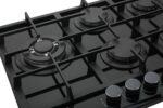 VITROKITCHEN Placa de gas - VITROKITCHEN CG73NB, 3 zonas, 51 cm, Negro - Imagen 5