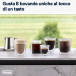DE LONGHI Cafetera superautomática - DE LONGHI Rivelia EXAM440.35.B, 19 bar, 1450 W, 2 tazas, Negro - Imagen 5