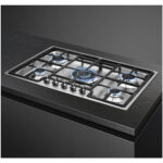 SMEG Placa de gas - SMEG PGF75-4, 5 zonas, Gas natural, GLP (gas licuado de petróleo), 720 mm, Acero inoxidable - Imagen 3