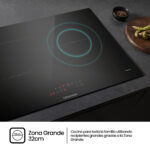 HISENSE Placa de vitrocerámica - HISENSE HI6321BSOLCE, 3 zonas, 59 cm, Negro - Imagen 5