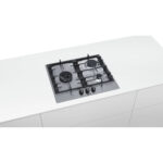 BOSCH Placa de gas - BOSCH PCC6A5B90, 3 zonas, a la derecha, detrás, 582 mm, Gris - Imagen 4