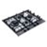 SMEG Placa de gas - SMEG PV664LCNR, 4 zonas, Gas NaturalGas ButanoGas Propano, 65 cm, Negro - Imagen 4