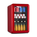 KLARSTEIN Nevera pequeña - KLARSTEIN PopLife 65L, Altura 69 cm, Rojo