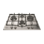 HOTPOINT Placa de gas - HOTPOINT PCN 642 T/IX/HAR, 4.0000 zonas, Metano, 60 cm, Acero