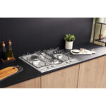 HOTPOINT Placa de gas - HOTPOINT PCN 642 T/IX/HAR, 4.0000 zonas, Metano, 60 cm, Acero - Imagen 7