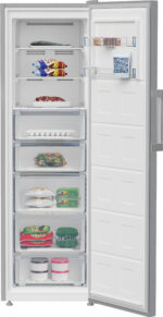 BEKO Congelador vertical - BEKO B3RFNE314XB, 313 l, 186,5 cm, Color Inox - Imagen 3