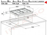 HOTPOINT Placa de gas - HOTPOINT 869991547630, 4.0000 zonas, Metano, 60 cm, Gris - Imagen 4