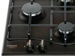 HOTPOINT Placa de gas - HOTPOINT 869991547630, 4.0000 zonas, Metano, 60 cm, Gris - Imagen 7