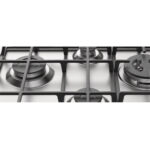 HOTPOINT Placa de gas - HOTPOINT PCN 641 T/IX/HAR, 4.0000 zonas, Metano, 59,00 cm, Acero - Imagen 2