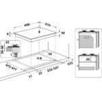 HOTPOINT Placa de gas - HOTPOINT PCN 641 T/IX/HAR, 4.0000 zonas, Metano, 59,00 cm, Acero - Imagen 4