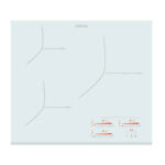 EDESA Placa de inducción - EDESA 922272044, 3 zonas, 590 mm, Blanco