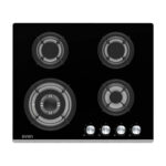 SVAN Placa de gas - SVAN SGW4600N, 4 zonas, 11,5, 600 mm, Negro