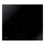 SAMSUNG Placa de inducción - SAMSUNG NZ63M3707AK, 3 zonas, 590 mm, Negro