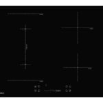 JOCEL Placa de inducción - JOCEL 5601774007476, 4 zonas, 70 cm, Negro