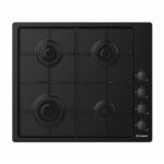 CANDY Placa de gas - CANDY Idea CHW6LBB, 4.0000 zonas, 59,5 cm, Negro