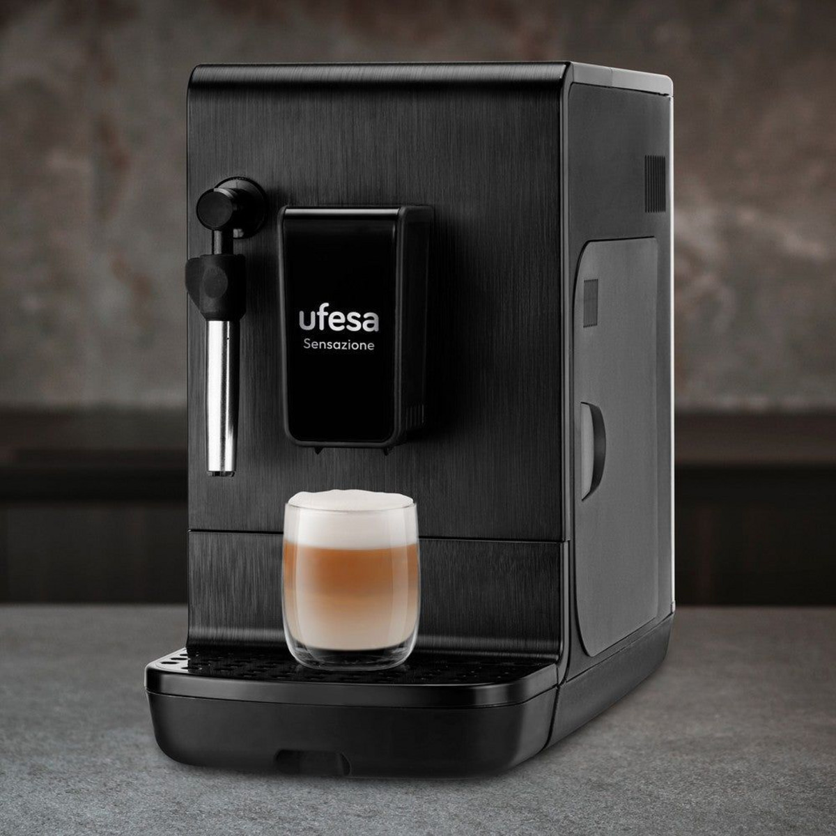 144989497_1 UFESA Cafetera Automática - UFESA Sensazione CMAB200.100, 20 bar, 1000 W, Negro - Imagen 1