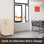 SEVERIN Nevera pequeña - SEVERIN RKS 8833, Altura 89,5 cm, Capacidad 108 l, Crema - Imagen 5