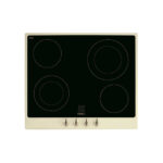 SMEG Placa de vitrocerámica - SMEG P864PO, 4 zonas, 596 mm, Crema de