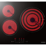 INFINITON Placa vitroceramica - INFINITON VIT3SN30, 3 zonas, 59 cm, Negro
