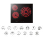 INFINITON Placa vitroceramica - INFINITON VIT3SN30, 3 zonas, 59 cm, Negro - Imagen 5