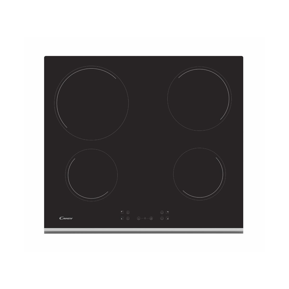 145501814_1 CANDY Placa de vitrocerámica - CANDY 33801795, 4.0000 zonas, 590 mm, Negro - Imagen 1