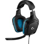 LOGITECH G Auriculares gaming - Logitech G G432, De diadema, Cable, DTS Headphone:X 2.0, Transductores 50 mm, PC/Xbox One/PS4/Nintendo Switch, Negro y