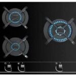 TEKA Placa de gas - Teka GBC 63010 KBB, 3 zonas, Gas butano, Quemadores alta eficiencia, 60 cm, Negro