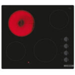BOSCH Placa de vitrocerámica - BOSCH PKE611CA8E, 4 zona(s) zonas, 592 mm, Negro