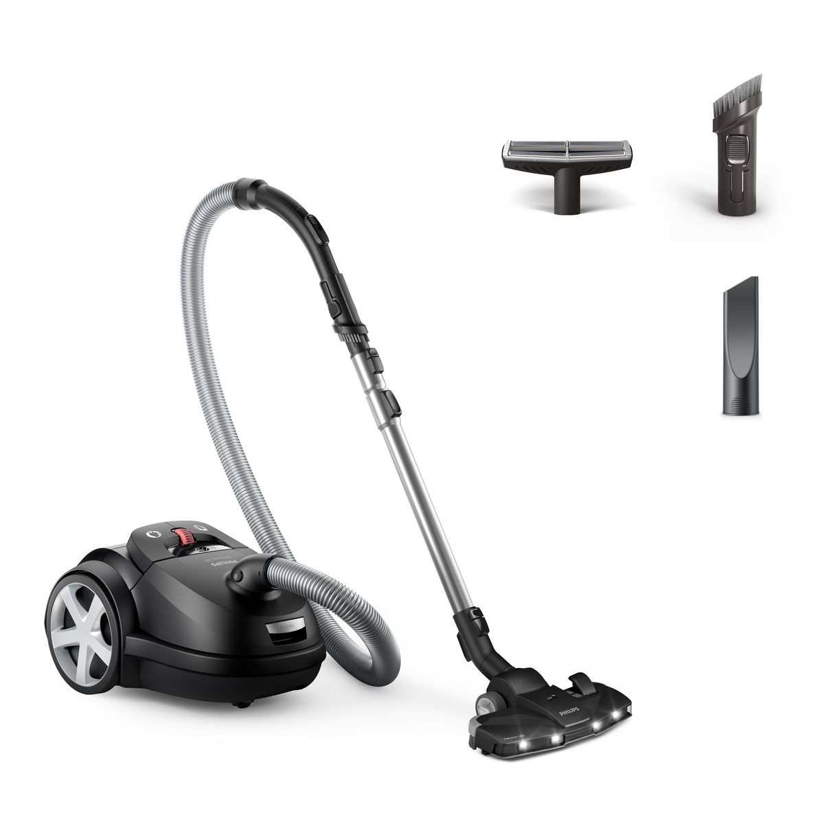 146771999_1 PHILIPS Aspirador con bolsa - PHILIPS XD8122/10, 900 W, Potencia de succión 900 W, Depósito 4 l, Negro - Imagen 1