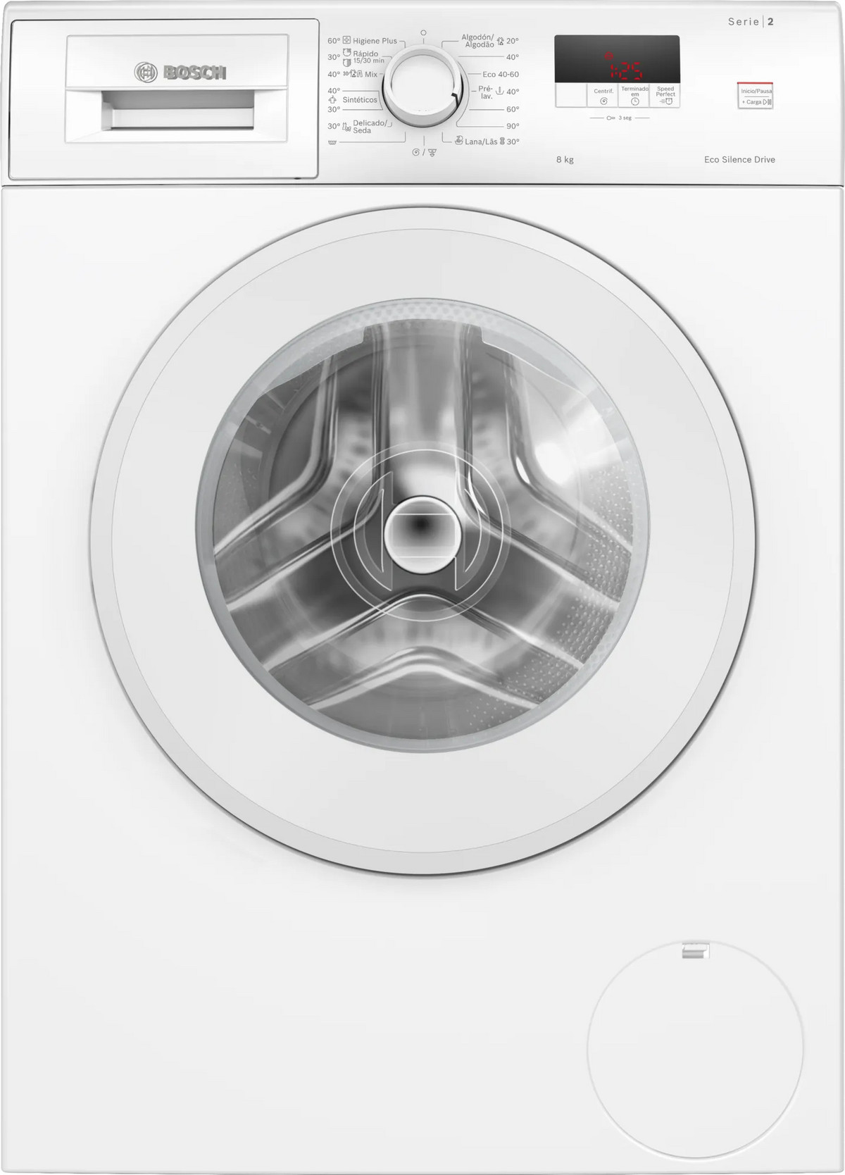 146853896_1 BOSCH Lavadora carga frontal - BOSCH WGE03200EP, 8 kg, 1200 rpm, 16 programas, Blanco - Imagen 1