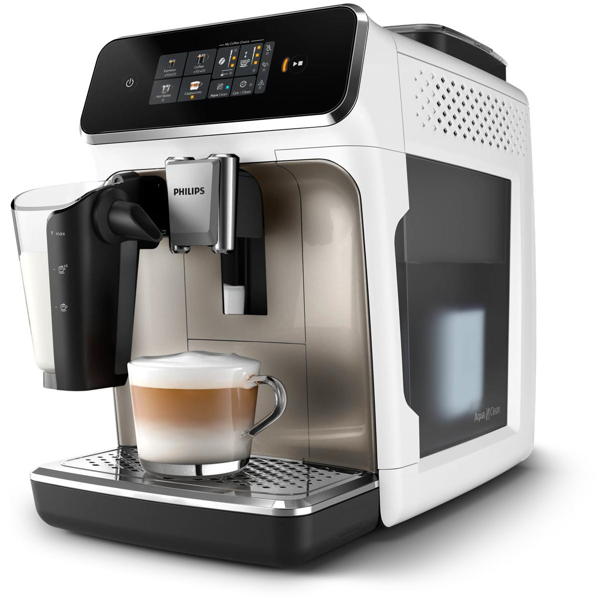 146950318_1 PHILIPS Cafetera automática - PHILIPS EP2333/40, , 1500 W, Acero inoxidable, Blanco - Imagen 1