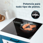 CECOTEC Placa de vitrocerámica - CECOTEC Bolero Squad V 3100, 3 zonas, 590 mm, Negro - Imagen 3