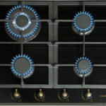 CATA Placa de gas - CATA RCI 631 BK, 3 zonas, 584 mm, Cristal