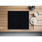 HOTPOINT Placa de vitrocerámica - HOTPOINT HR 632 B, 4 zone(s) zonas, 580 mm, Negro - Imagen 2